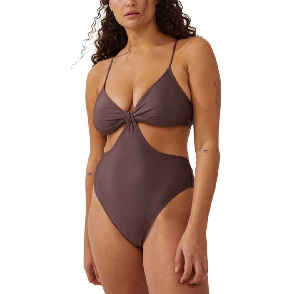 Cotton On Women's Cutout Knot One-Piece Swimsuit